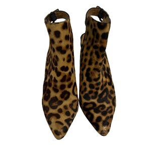 NINE West Splash Leopard Booties Women’s Size 7 ½